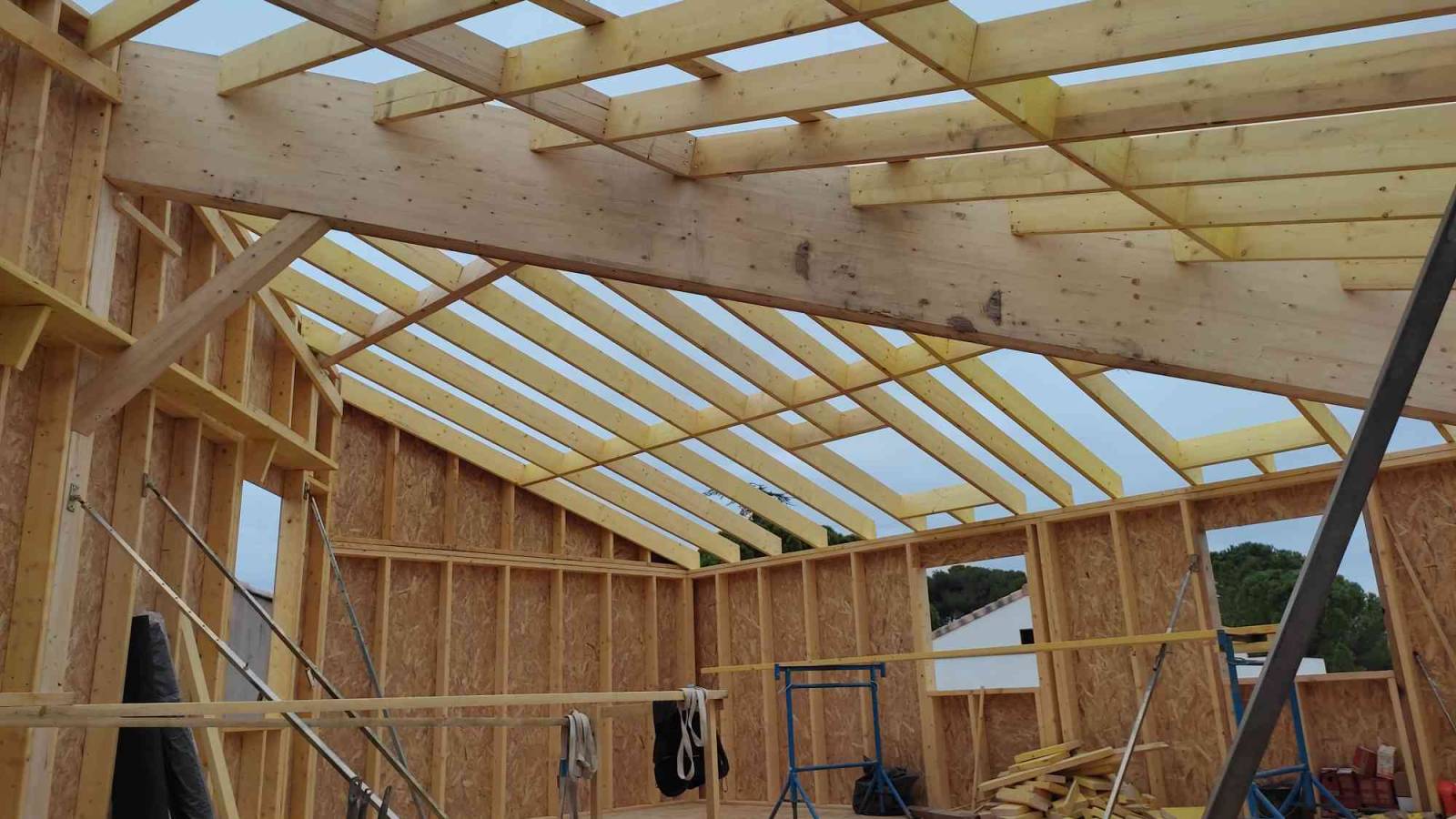 Maison en ossature bois à Montpellierdans le 34 : design moderne et écologique