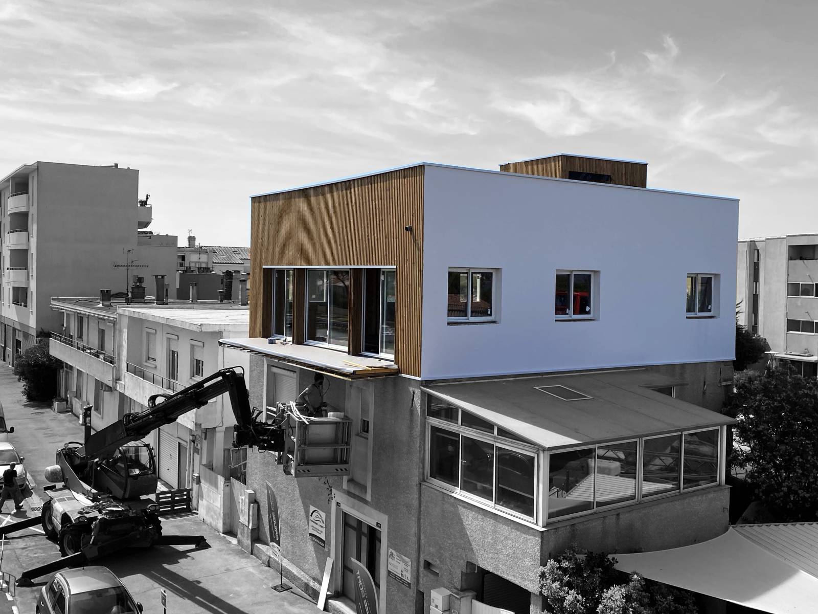 surélévation de maison individuelle à la grande motte proche de Montpellier dans le 34