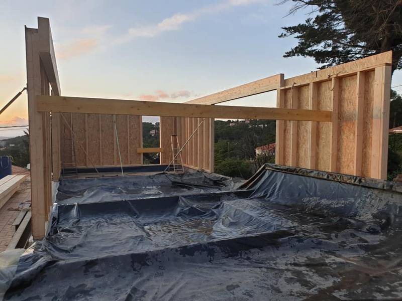 Démolition d'une maison et reconstruction en Ossature bois à Sète dans le 34