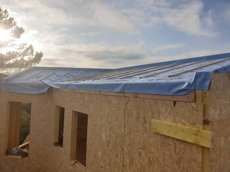 Création d'une surélévation de maison en ossature bois sur Montpellier et ses alentours