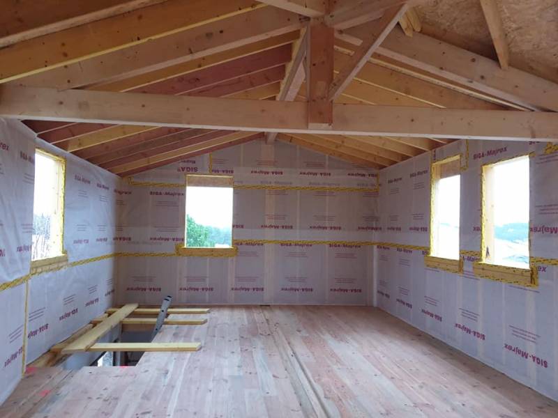 réalisation d'une surélévation en ossature bois par des artisans proche de Montpellier