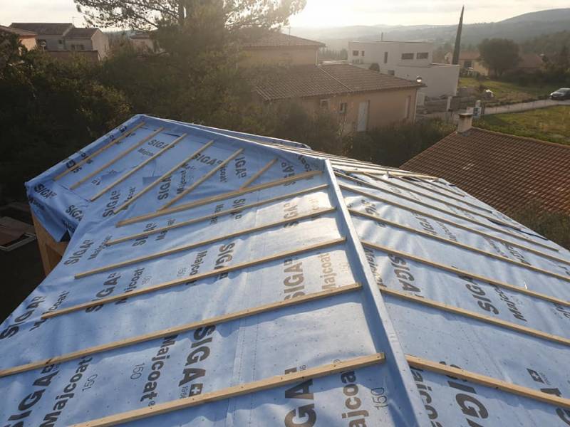 devis conception fabrication pose réalisation d'une extension à saint-gély-du-fesc dans l'hérault par des charpentiers constructeurs bois