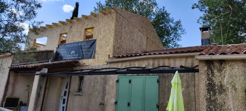 Surélévation de maison individuelle à Clapiers, proche de Montpellier (34)