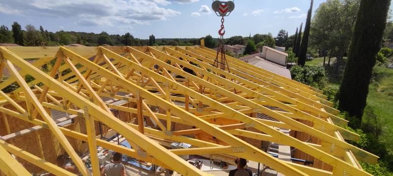 Surélévation de maison individuelle à Clapiers, proche de Montpellier (34)