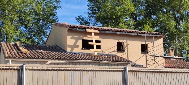 Surélévation de maison individuelle à Clapiers, proche de Montpellier (34)