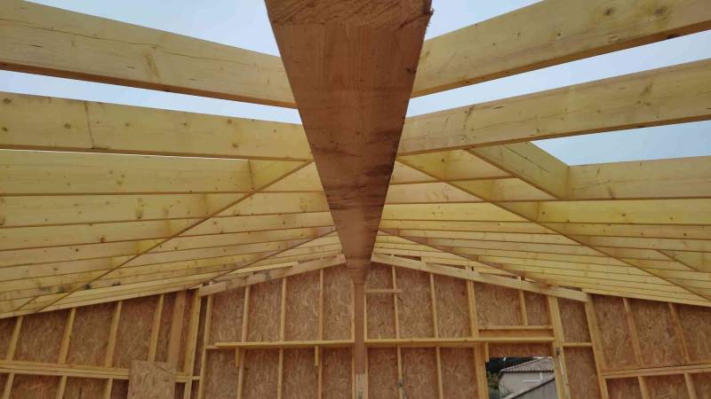 Maison moderne en ossature bois à Montpellier, idéale pour un habitat sain