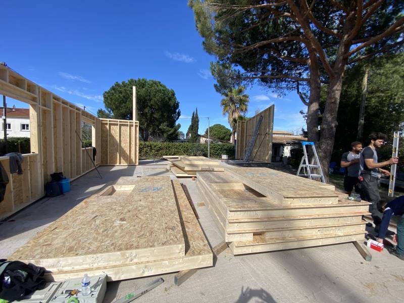 Projets d'extension en ossature bois à Montpellier pour plus de confort