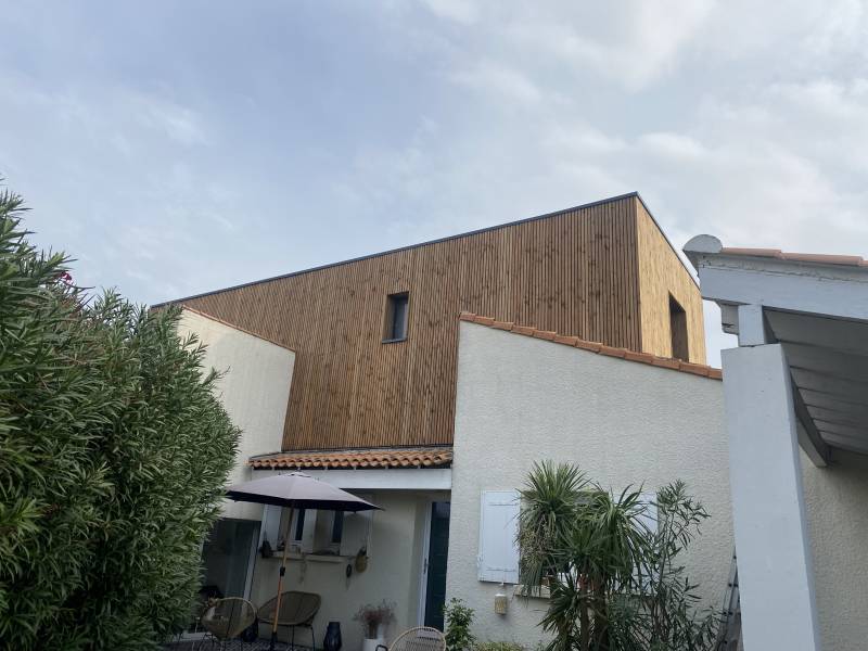 Une surélévation en bois reussi dans le 34 proche de Montpellier