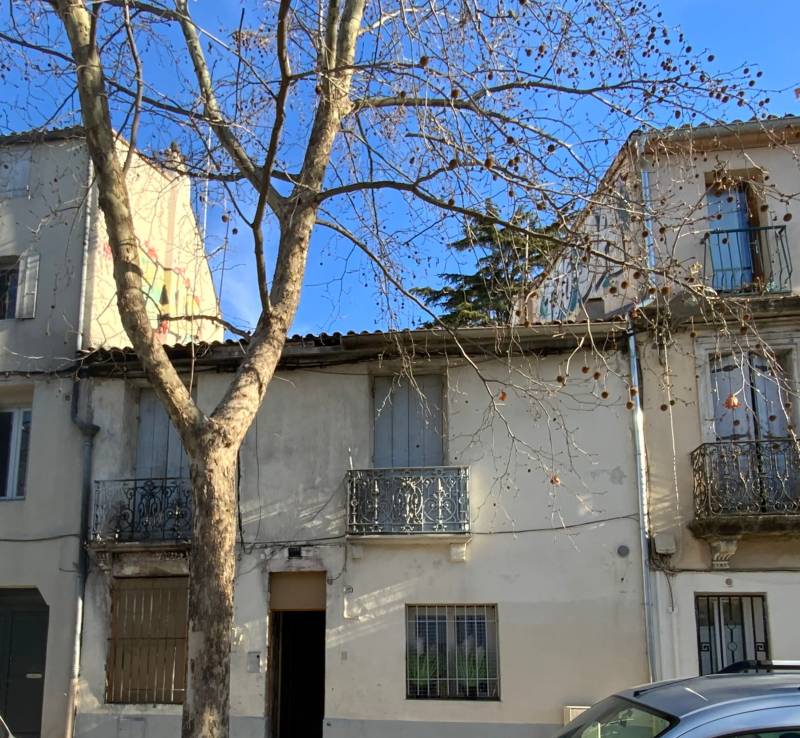 Avant d'une surélévation en ossature bois proche de Montpellier réalisé par UNIVERS BOIS