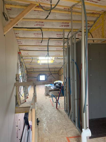 Fabrication et pose de deux étages supplémentaires en ossature bois  dans l'Hérault