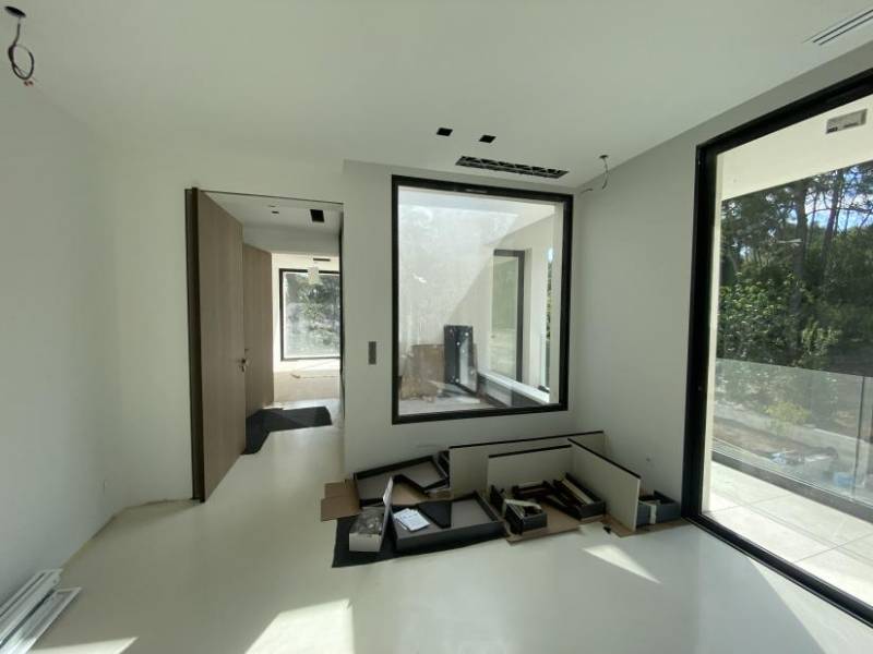 Intérieur d'une suérélation en ossature bois proche de Montpellier