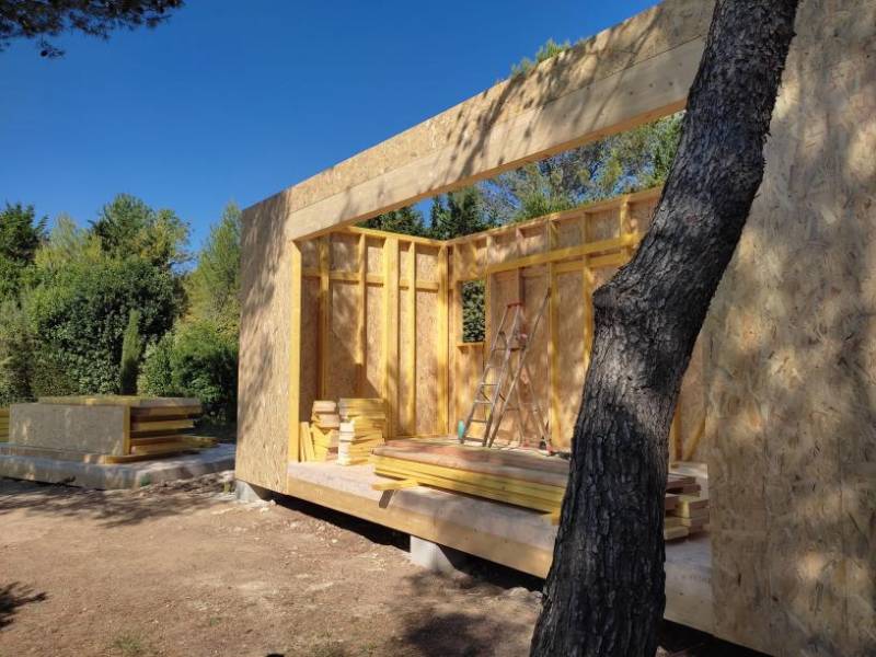 Fabrication et pose rapide d'extension en ossature bois sur Montpellier et sa région