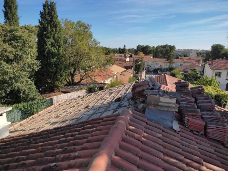 Agrandissement de maison individuelle par le toit