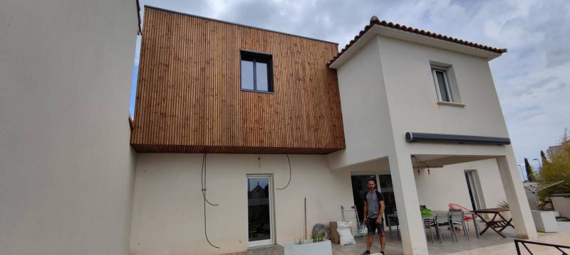 Surélévation de maison en bois, Lansargues, 2022