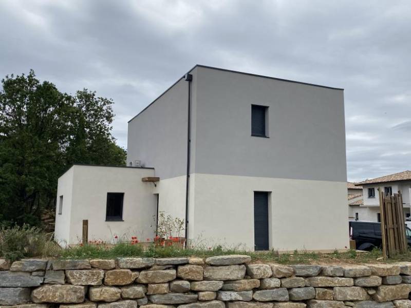 Fabrication et pose d'une habitation écologique en ossature bois sur Aumelas, proche de Montpellier dans l'Hérault (34)