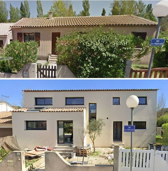 surélévation en bois à Montbazin proche de Montpellier