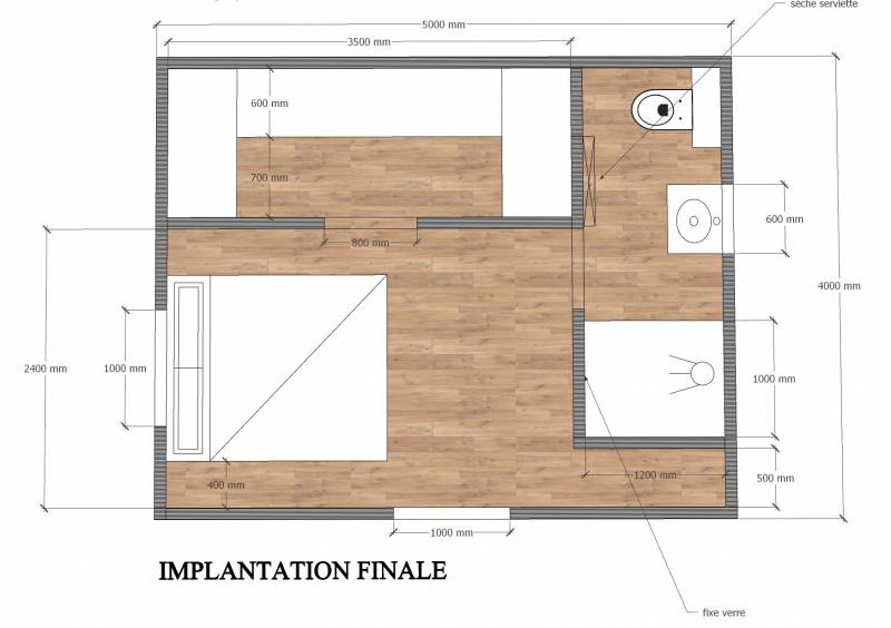 Plan d'une construction de maison en ossature bois dans l'Hérault proche de Montpellier