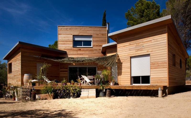 Devis, conception, fabrication et réalisation d'une habitation par des charpentier constructeurs de maisons bois dans la région Occitanie proche de Montpellier dans l'Hérault